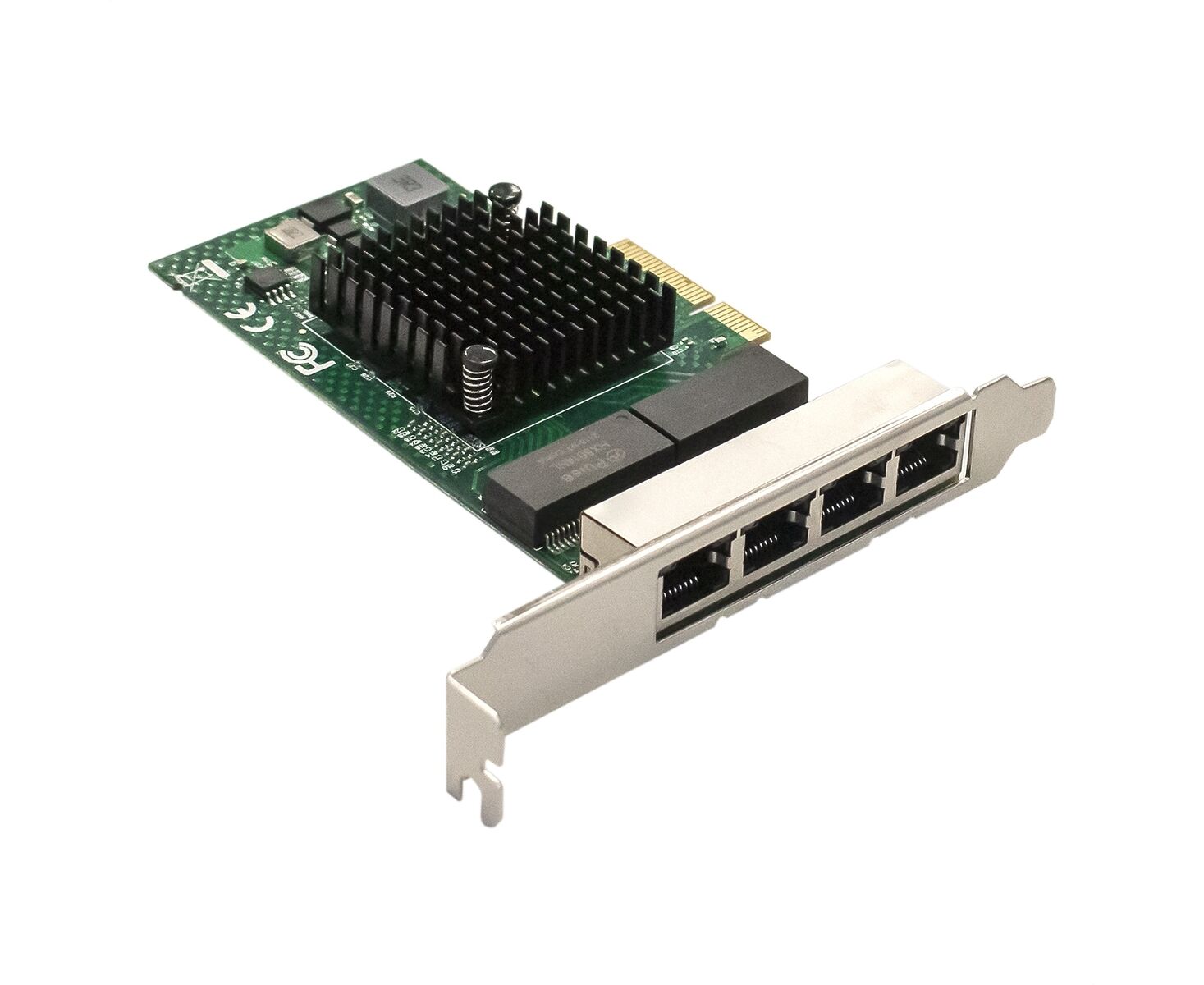 Сетевой адаптер Exe Gate EXE-BCM5719 (EX293453 RUS) PCI-E x4 v2.0/4x RJ45/10/100/1000 Mbps/Chipset BCM5719