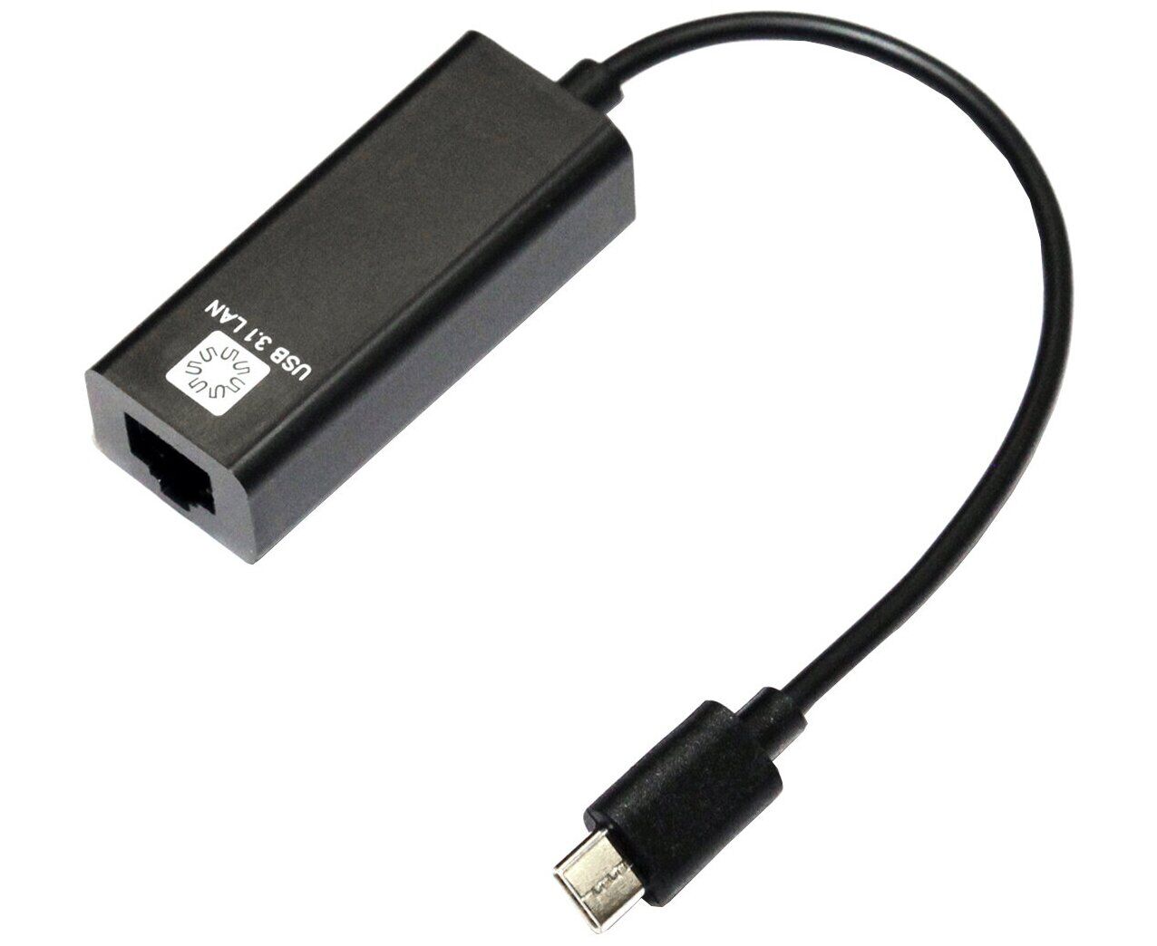 Сетевая карта 5bites UA3 C-45-08 BK, 1x RJ-45, 10/100, USB 3.1 Type-C