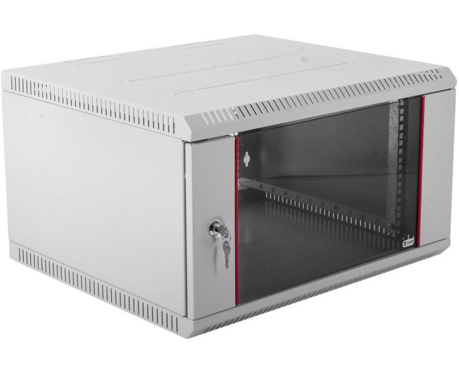 Монтажное оборудование ЦМО! Шкаф телеком. настенный разборный 9 U (600х 520) дверь стекло (ШРН-Э-9.500) (1 коробка)