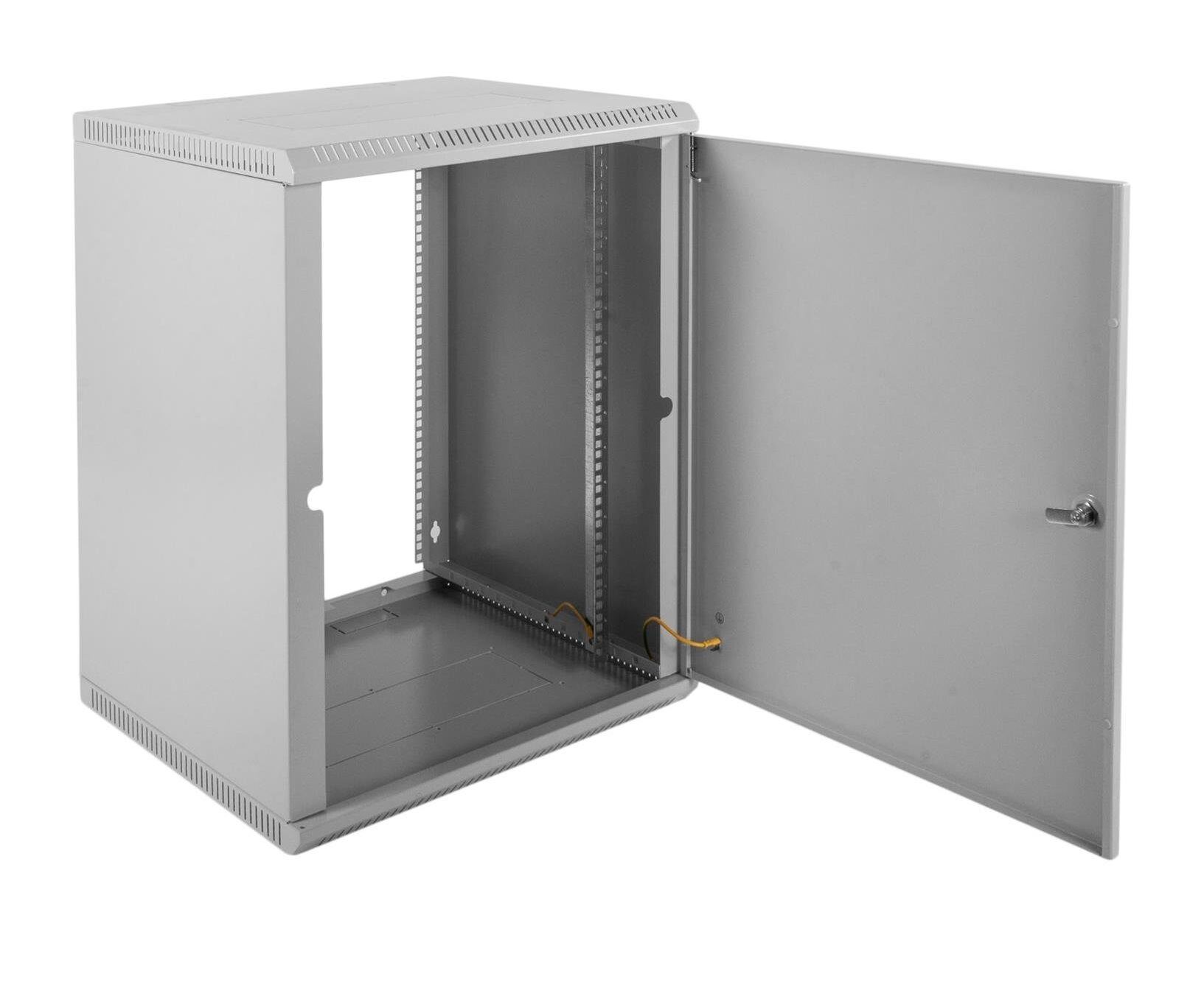 Шкаф коммутационный ЦМО ШРН-Э-12.650.1 12 U 600x650мм пер.дв.металл несъемн.бок.пан. 50кг серый
