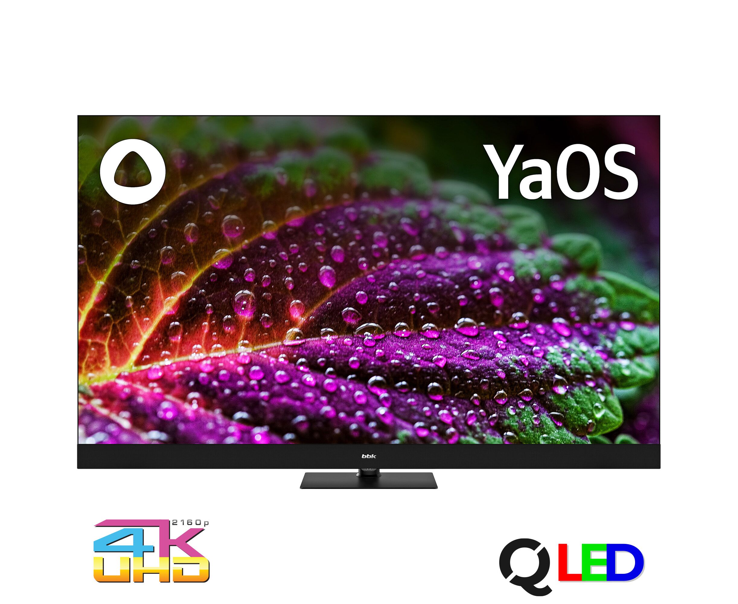 55" Телевизор BBK 55 LED-8259/UTS2 C (B) черный 3840x2160, 4 K Ultra HD, 60 Гц, Wi-Fi, Smart TV, Яндекс.ТВ