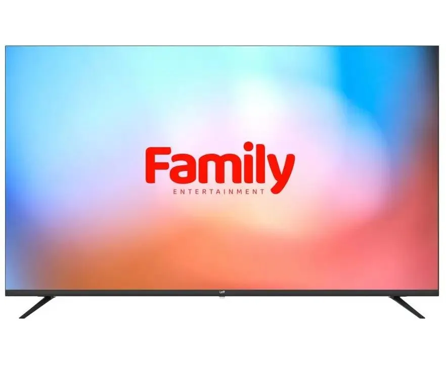 55" Телевизор LEFF 55 U570 T черный 3840x2160, 4 K Ultra HD, 50 Гц, WIFI, SMART TV, Яндекс ТВ
