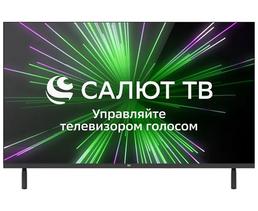 32" Телевизор BQ 32 FSF02 B черный 1366x768, HD, 60 Гц, Wi-Fi, Smart TV, Салют ТВ