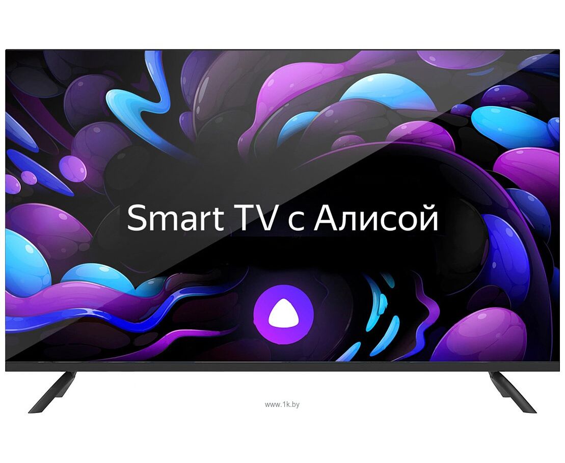 24" Телевизор Centek CT-8824 черный 1366x768, HD, 60 Гц, Wi-Fi, Smart TV, Яндекс ТВ