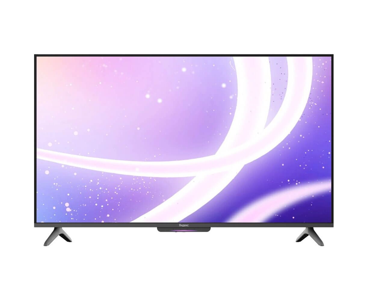 50" Телевизор YANDEX ТВ Станция Бейсик с Алисой YNDX-00075 черный 3840x2160, 4 K Ultra HD, 60 Гц, Wi-Fi, Smart TV, Яндекс ТВ