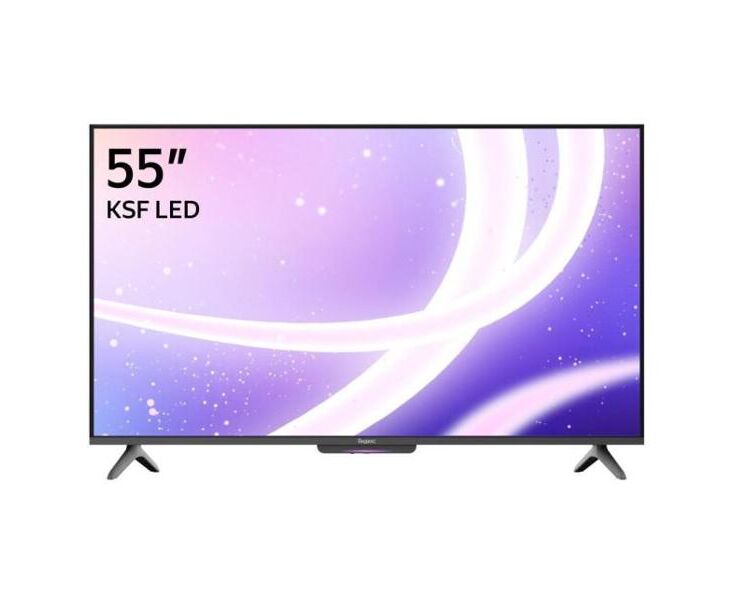 55" Телевизор YANDEX ТВ Станция Бейсик с Алисой YNDX-00076 черный 3840x2160, 4 К Ultra HD, 60 Гц, Wi-Fi, Smart TV, Яндекс ТВ