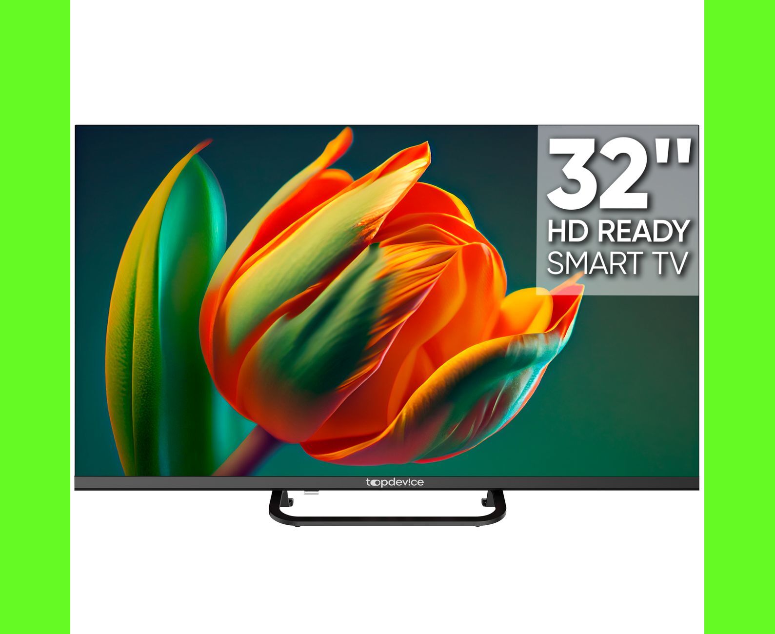 32” Телевизор Top Device TDTV32 CS04 HBK черный 1366x768, HD, 60 Гц, Wi-Fi, Smart TV, Wildred