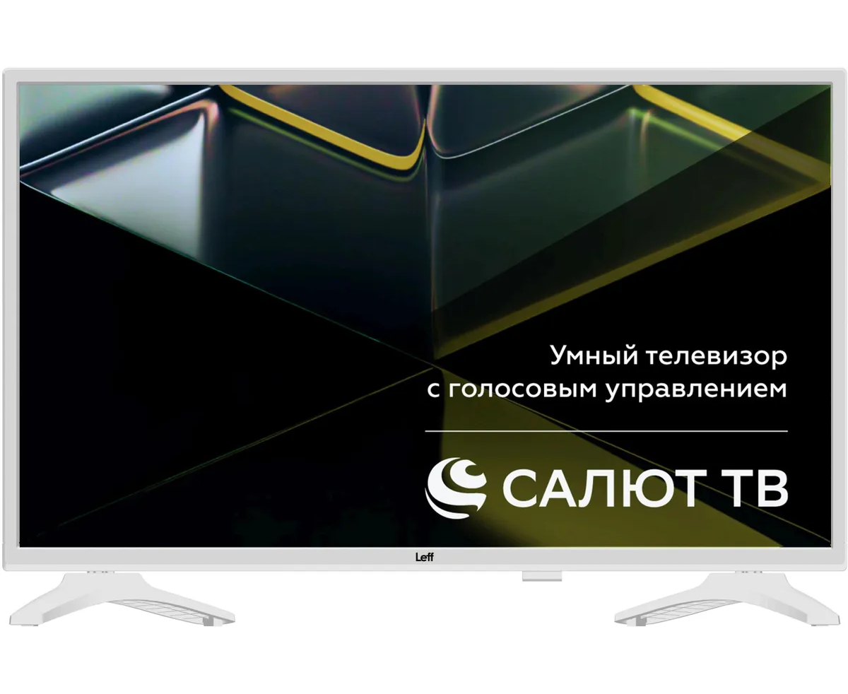 43" Телевизор LEFF 43 U691 T белый 3840x2160, 4 K Ultra HD, 60 Гц, Wi-Fi, Smart TV, Салют ТВ