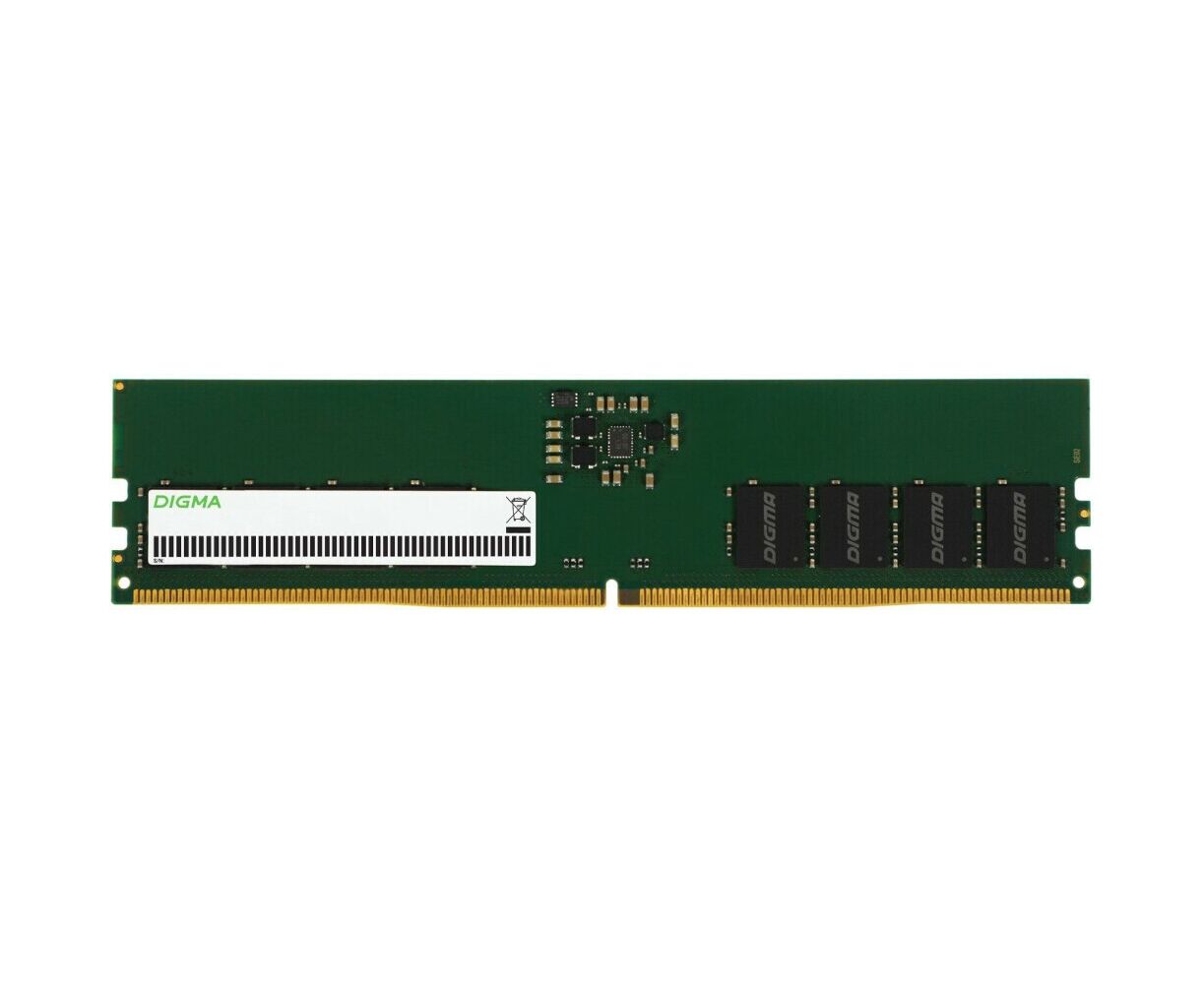 ОЗУ Digma DGMAD54800032 D DDR5 32 GB 4800 M Hz RTL PC5-38400 CL40 DIMM 288-pin 1.1 В dual rank Ret