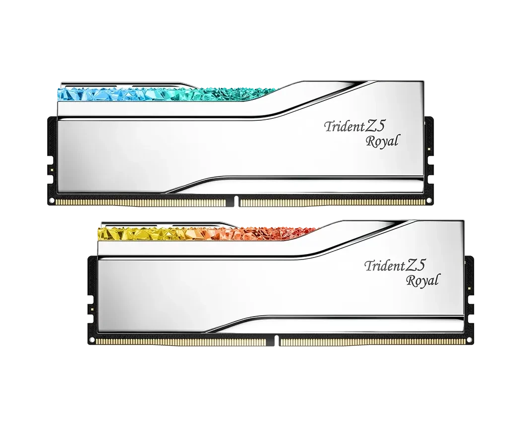 ОЗУ G.SKILL Trident Z5 Royal RGB (F5-6400 J3039 G16 GX2-TR5 S) 32 GB (2x16 GB) 6400 M Hz DDR5 CL30 (30-39-39-102) 1.4 V