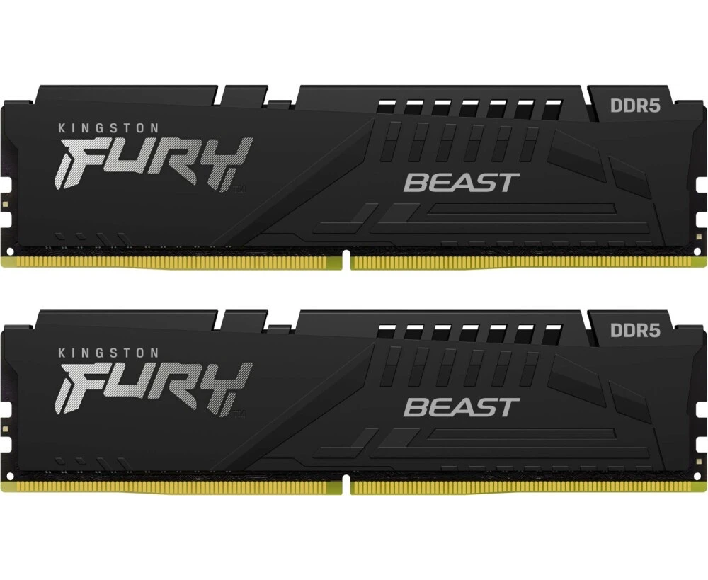 ОЗУ Kingston Fury Beast Black EXPO (KF556 C36 BBEK2-128) DDR 5 DIMM 128 Gb PC44800, 5600 Mhz, CL36 (Kit of 2)