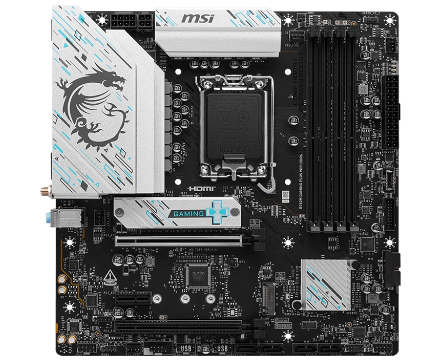 Материнская плата / B760 M GAMING PLUS WIFI DDR4 / B760 M GAMING PLUS WIFI DDR4. Гарантийный срок устанавливается производителем