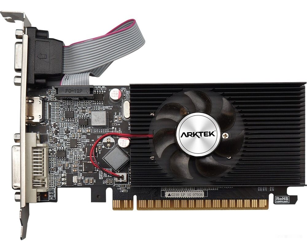 Видеокарта Arktek GT210 1 Gb (AKN210 D3 S1 GL1) DDR3