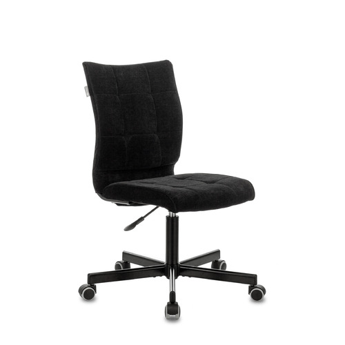 Кресло Бюрократ CH-330 M/LT-20 без подлокотников черный крестовина металл