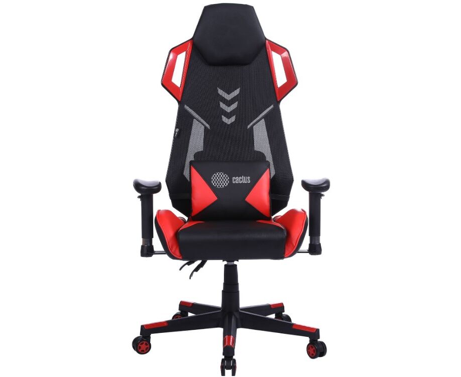 Кресло игровое Cactus CS-CHR-090 BLR черный/красный