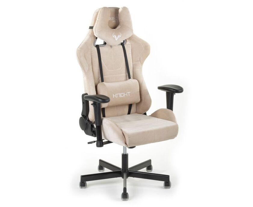 Кресло игровое Бюрократ Viking Knight LT21 Fabric песочный крестовина металл