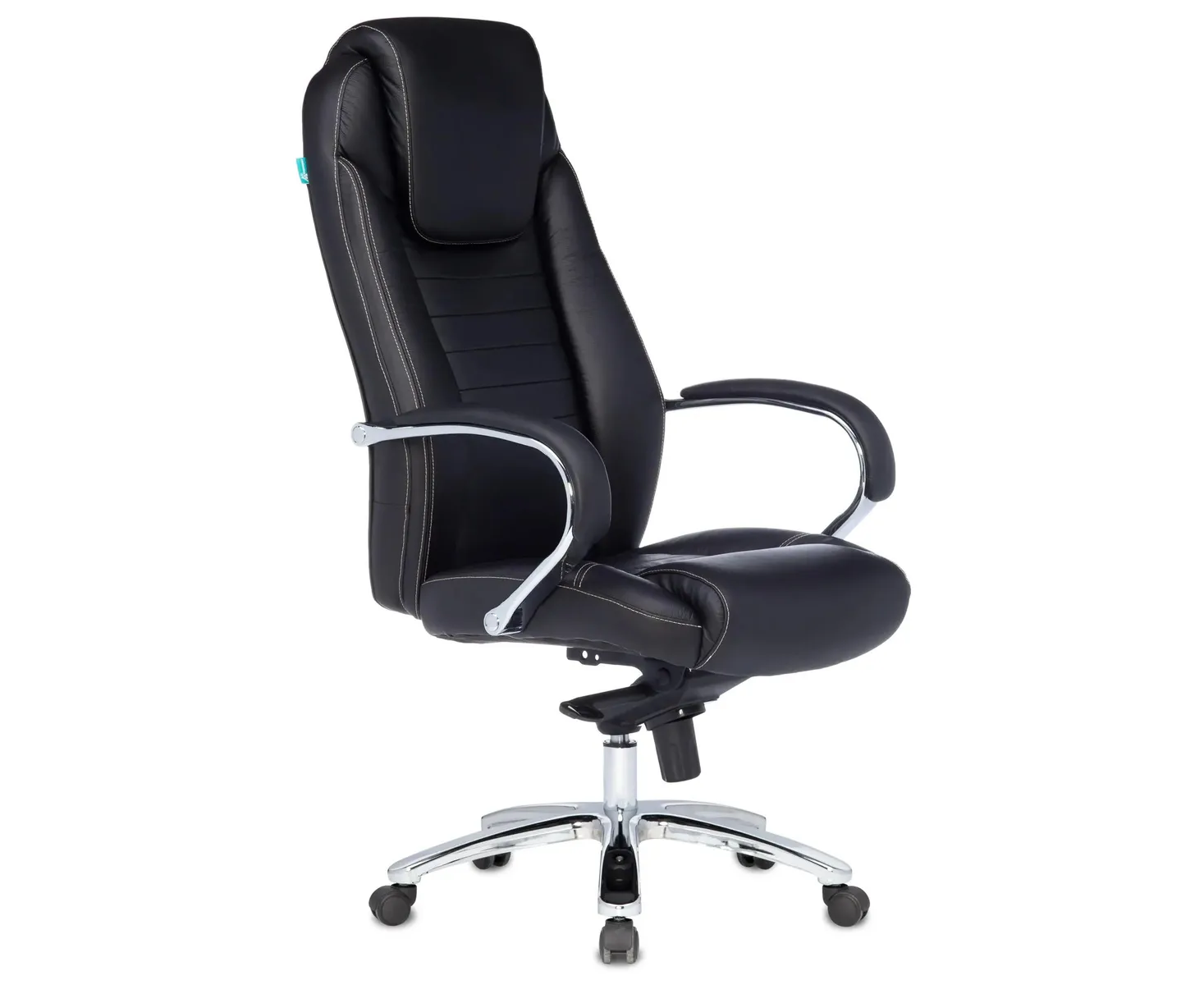 Кресло руководителя Бюрократ T-9923 SL/Black черный кожа крестовина хром