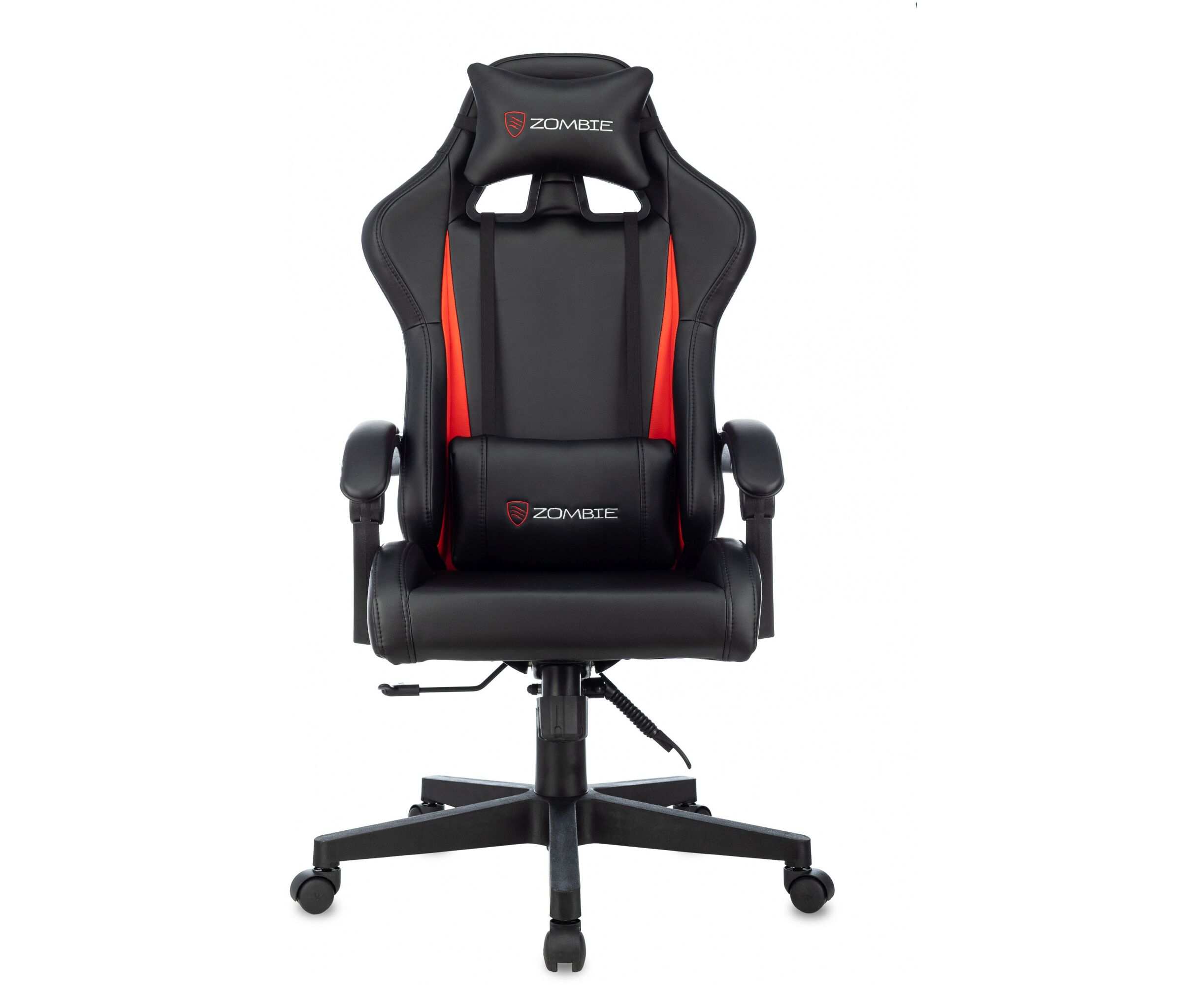 Кресло игровое Zombie Game Tetra BR черный/красный эко.кожа