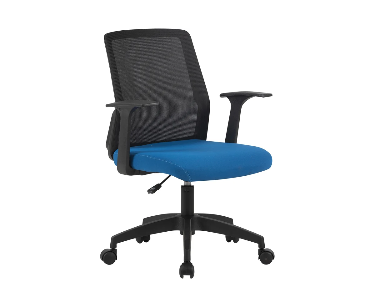 Кресло Cactus CS-MC222-BKBL черный сиденье темно-синий