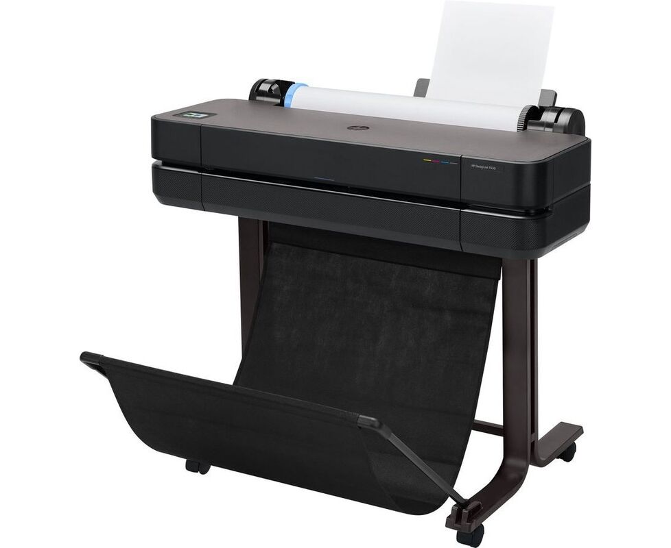 Широкоформатный принтер HP Design Jet T630 (5 HB09 D) 24" 4color, 2400x1200dpi, 1 Gb, 30spp(A1) USB/Gig Eth/Wi-Fi, stand, mediabin, rollfeed