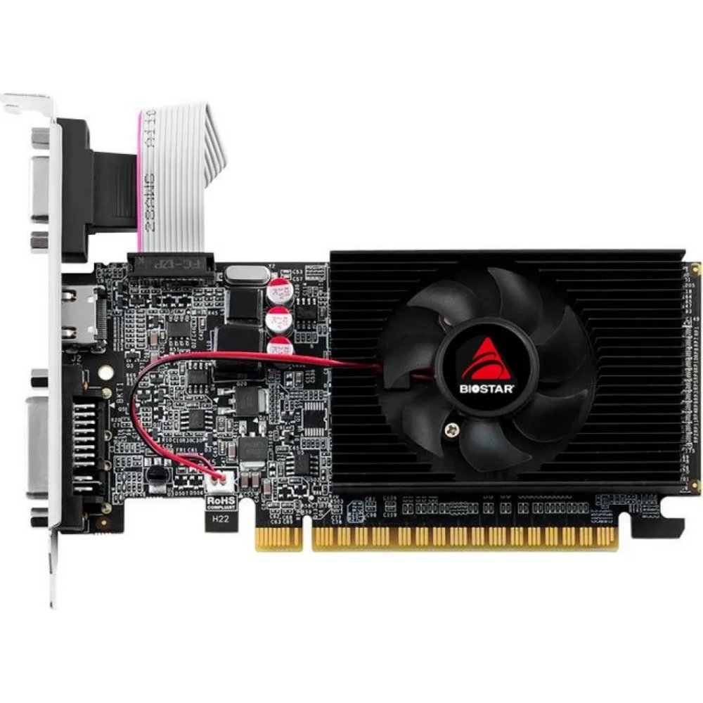 Видеокарта Biostar Nvidia GeForce GT610 2Gb (VN6103THX6) 64bit DDR3 PCI-E 700/1333 DVIx1/HDMIx1/CRTx1/HDCP Ret