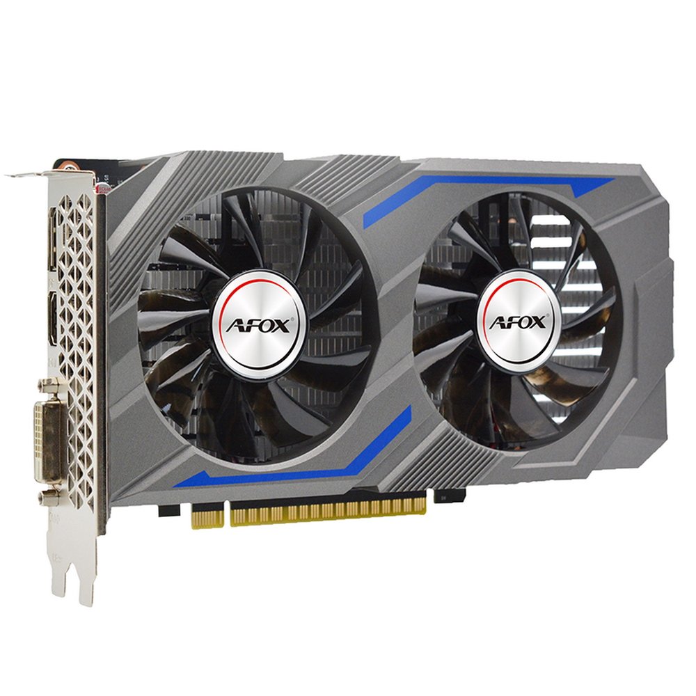 Видеокарта AFOX Geforce GTX1650 (AF1650-4096D6H1-V4) 4GB GDDR6 128BIT DP DVI HDMI ATX Dual Fan Retail Pack
