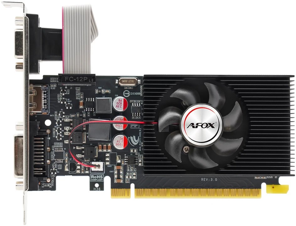 Видеокарта Afox GT240 1GB (AF240-1024D3L2-V3) DDR3 128bit VGA DVI HDMI 1Fan LP RTL