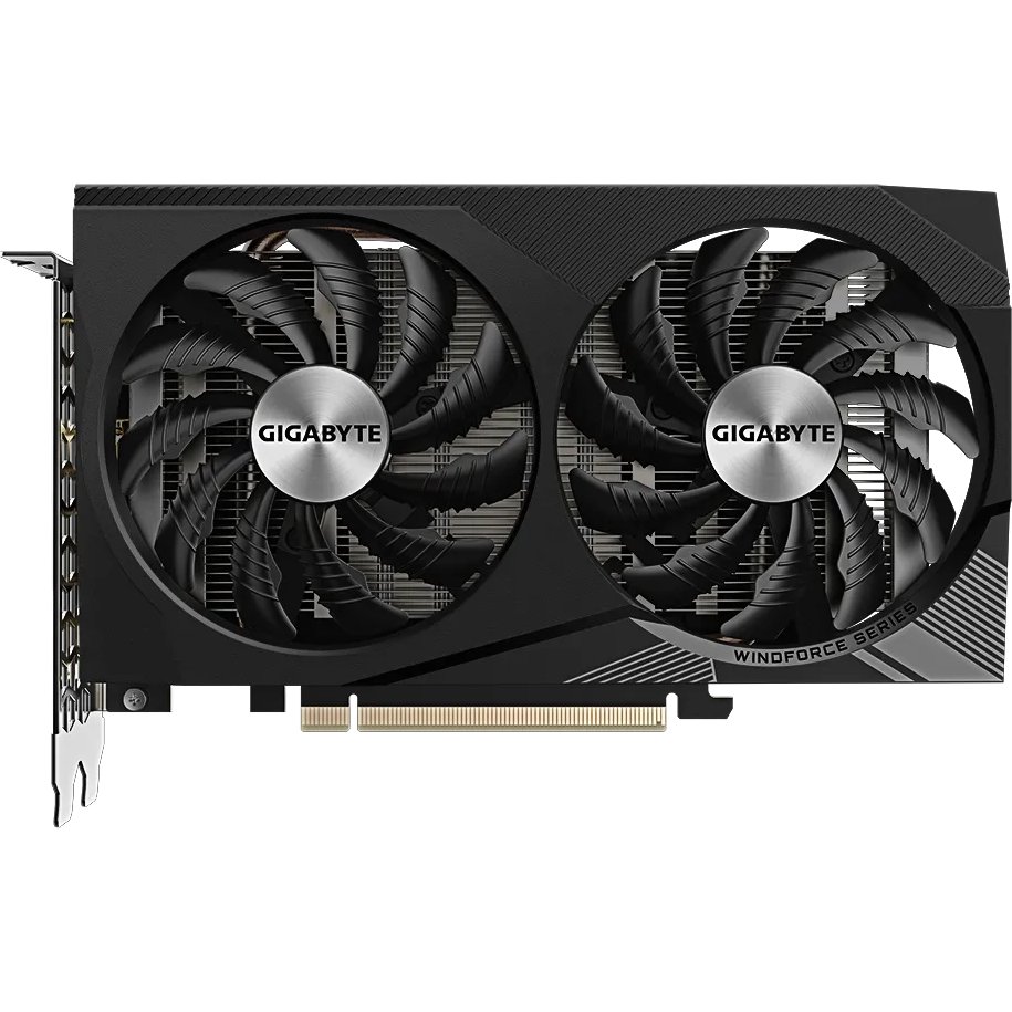 Видеокарта Gigabyte Nvidia GeForce RTX 3050 (GV-N3050WF2OCV2-8GD) PCI-E 4.0 8192Mb 128 GDDR6 1792/14000 HDMIx2 DPx2 HDCP Ret