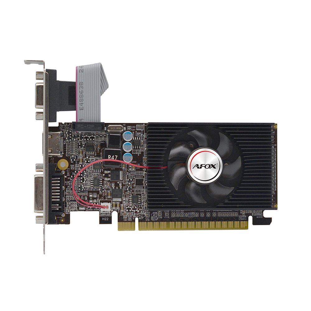 Видеокарта AFOX GT610 (AF610-1024D3L7-V6) 1GB LP DDR3 64BIT DVI HDMI VGA SINGLE FAN RTL
