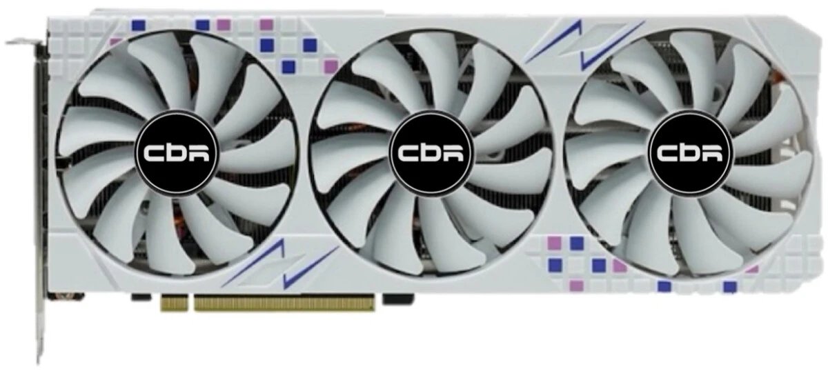 Видеокарта CBR RTX 3070Ti 8GB (VGA-STX3070TI-8G-RTL), GDDR6, 256BIT, 1575-1770Mhz, 290W (HDMI/3xDP)