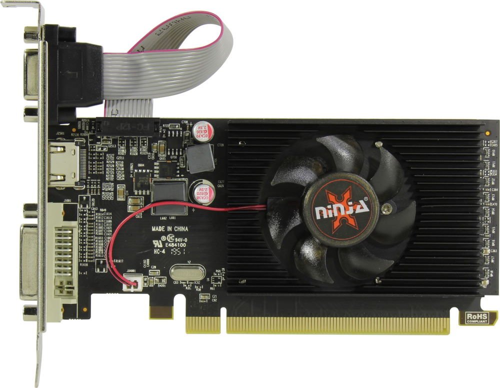 Видеокарта Sinotex Ninja Radeon R5 230 (120SP) AKR523023F 2G DDR3 64BIT (DVI/HDMI/CRT), RTL