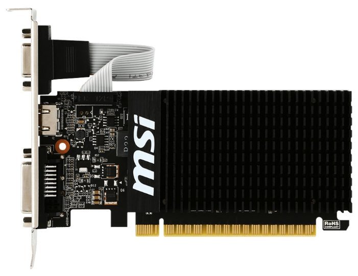VGA MSI GeForce GT710 Silent LP 2GB 64Bit GDDR3 (954/1600) D-SUB/DVI/HDMI (GT 710 2GD3H LP)