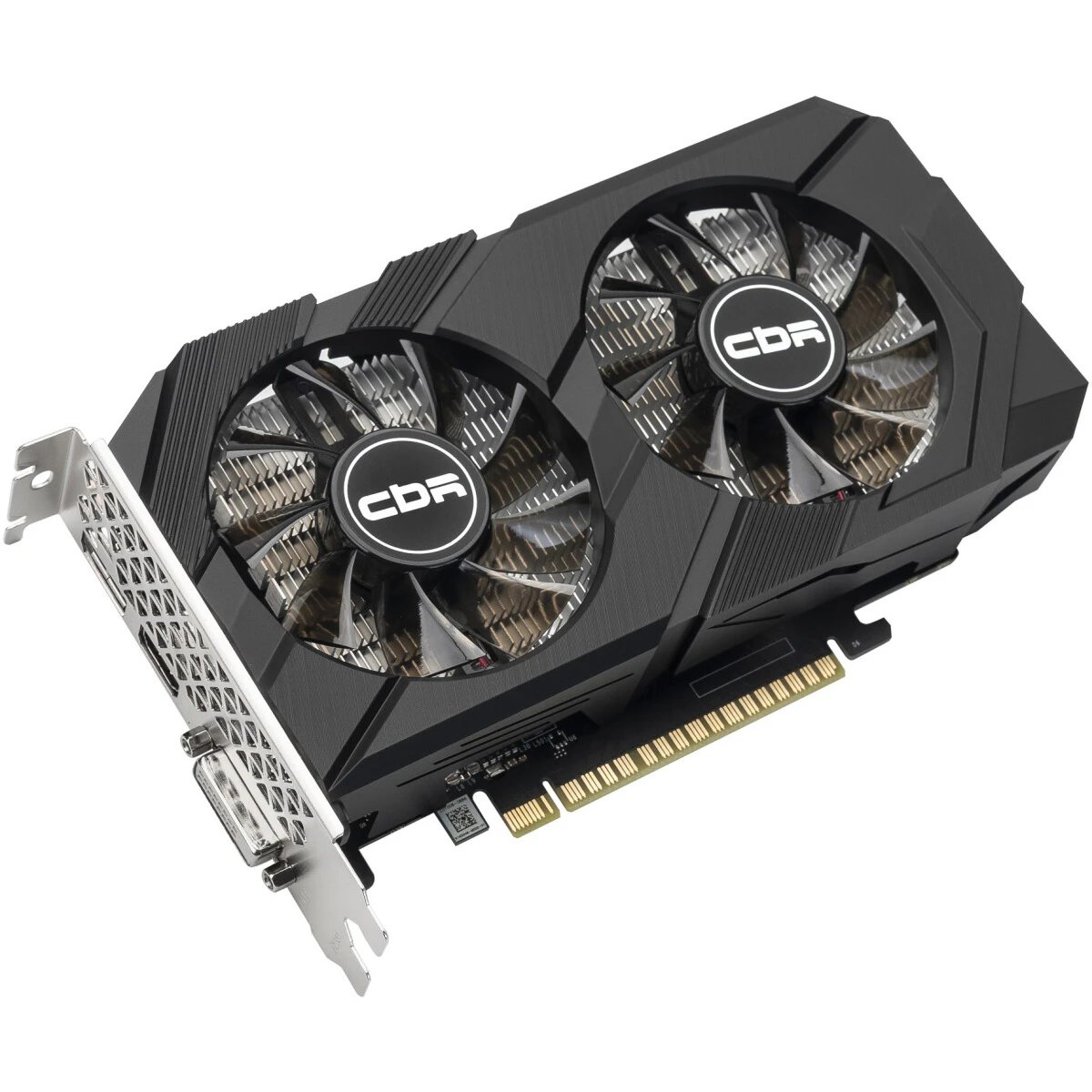Видеокарта CBR GTX1650 4Gb (VGA-STX1650-4G-RTL) GDDR6, 128bit, 1410-1590Mhz, 1*DP + 1*HDMI + 1*DVI, 75W, Ret