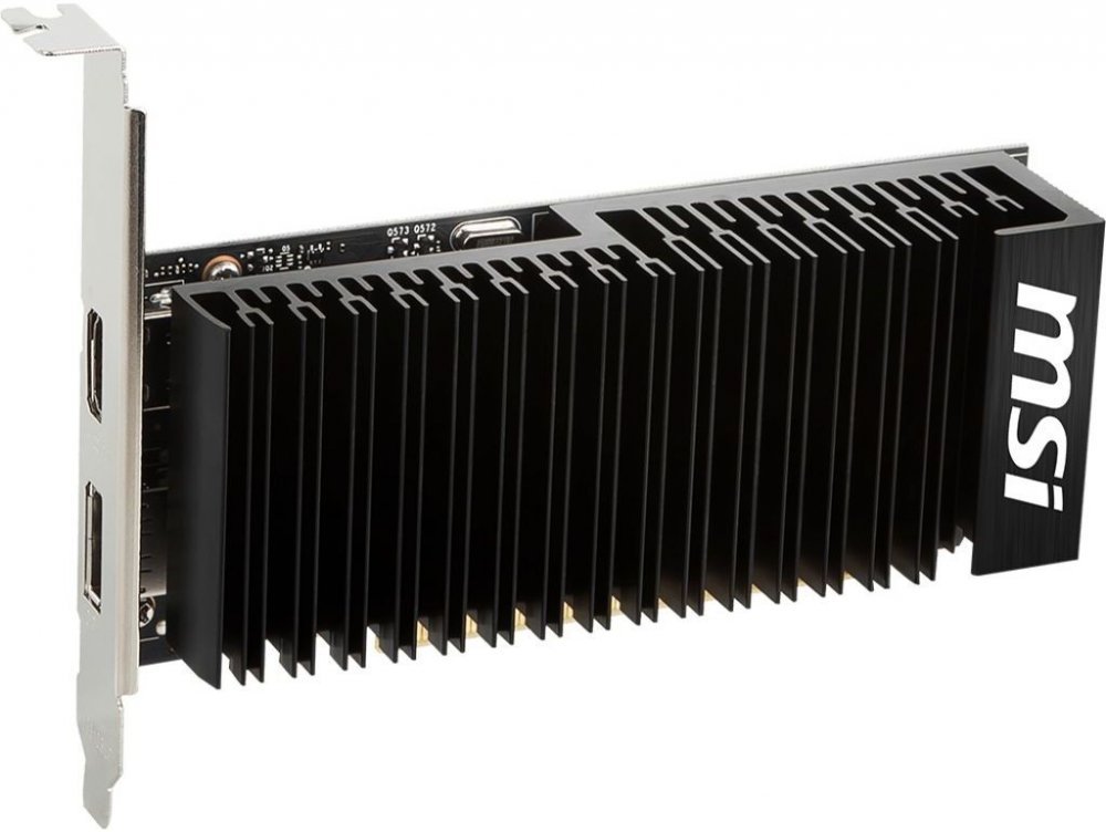 VGA MSI GeForce GT1030 2GB 64bit GDDR4 (1189-1430/2100) HDMI-2.0/DP-1.4, TPD 20W, Low Profile Bracket (GT 1030 2GHD4 LP OC)