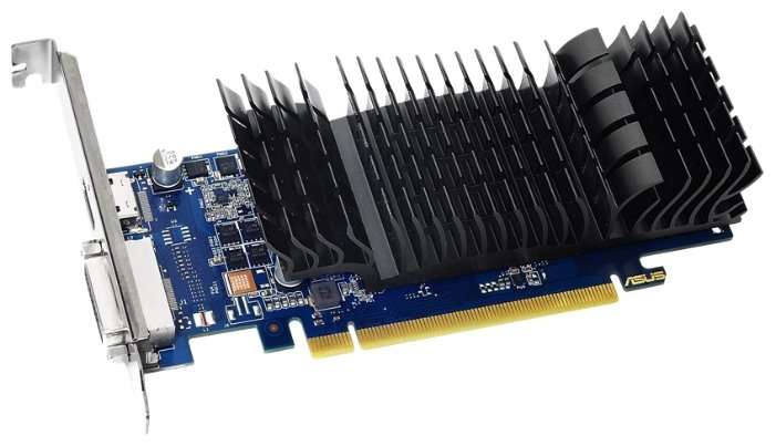 Видеокарта ASUS GeForce GTX1030 Silent (GT1030-SL-2G-BRK) 2GB 64bit GDDR5 (1228-1506/6008) DVI-D/HDMI
