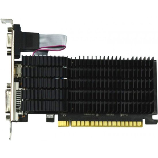 Видеокарта Afox NVidia GT210 (AF210-1024D2LG2) 1Gb, 64bit, GDDR2, HDMI+ DVI+ DP RTL