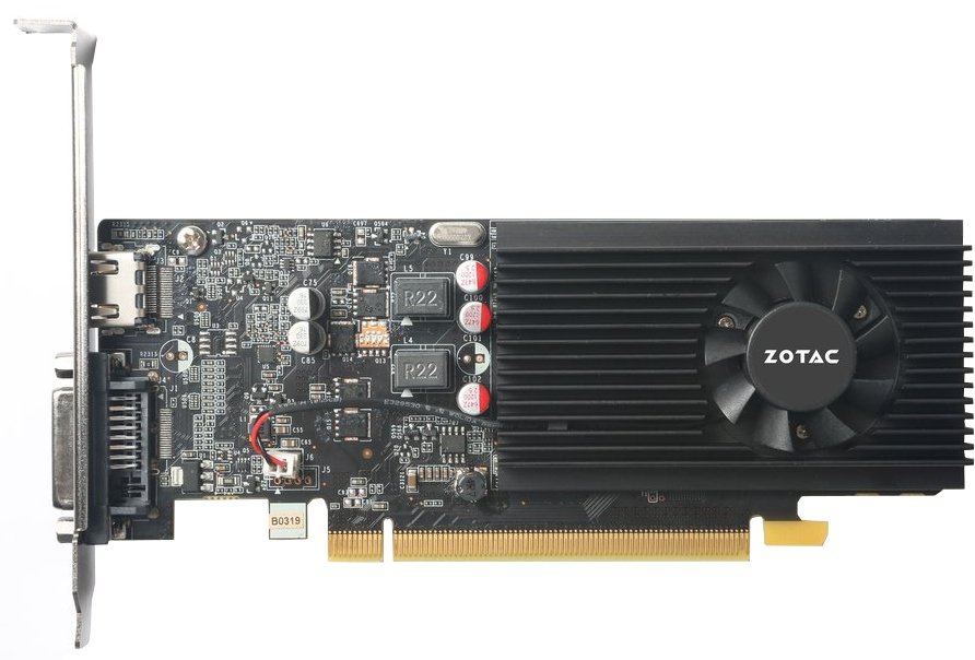 Видеокарта Zotac GeForce GT 1030 (ZT-P10300A-10L) 2GB GDDR5 ,64bit, HDCP, HDMI/DVD-D, RTL
