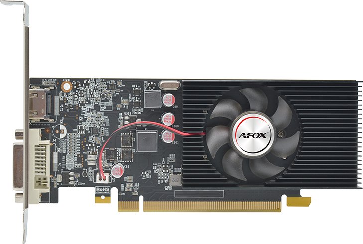 Видеокарта AFOX GT1030 (AF1030-2048D5L7) 2GB GDDR5 64BIT DVI HDMI LP Single Fan RTL (780087)