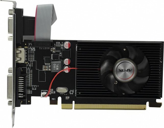 Видеокарта AFOX AFR5220-1024D3L5 Radeon R5 220 1GB DDR3 64Bit DVI HDMI VGA LP Single Fan