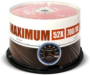 Диск CD-R Mirex 700 Mb, 52х, Maximum, Cake Box (50)