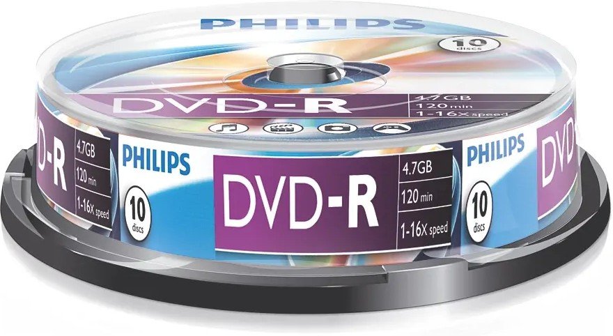 Диск DVD-R Philips DM4S6B10F/97 4.7Gb, 16x, Cake Box (10)