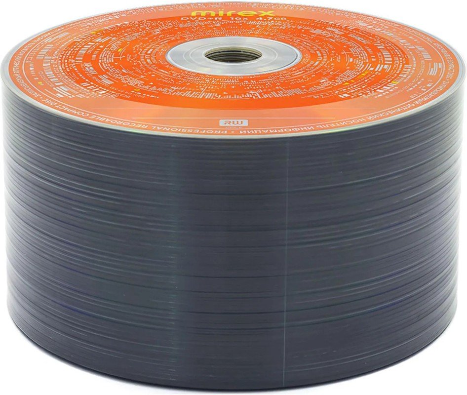 Диск DVD+R MIREX UL130013A1T, 4,7Гб, 16x, Bulk (термоусадка без шпиля) 50шт