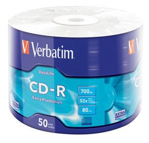 Диск CD-R Verbatim 700Mb 52x bulk (50шт) (43787)