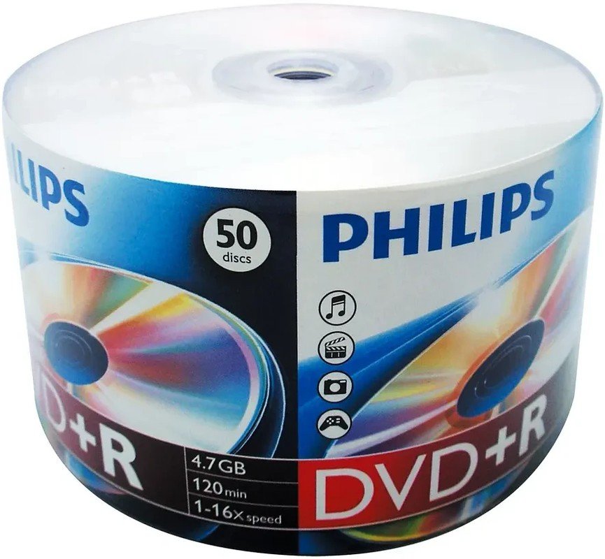 Диск DVD+R Philips DR4S6U50F/97 4.7 Gb, Bulk 50