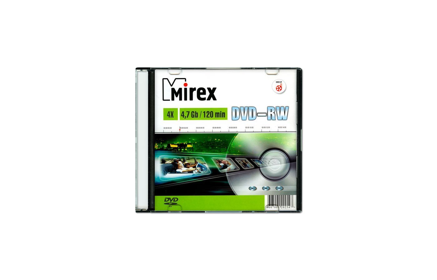 Диск DVD-RW Mirex 4.7 Gb, 4x, Slim Case (1)