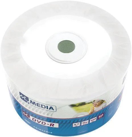 Диск DVD-R MyMedia (69202) 4.7Gb 16x Pack wrap (50шт) Color Printable
