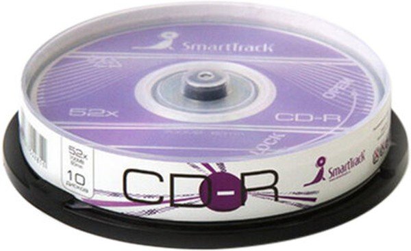 Диск CD-R SmartTrack ST000148, 700Мб 52x Cake Box (упаковка на шпиле) 10шт