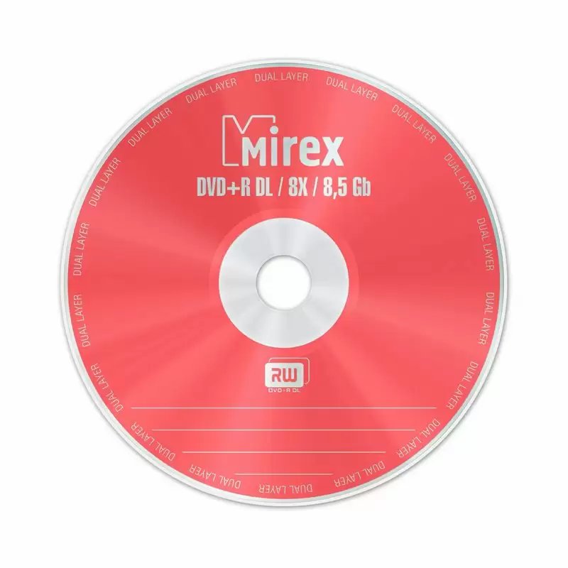 Диск DVD+R Mirex (UL130062A8C) 8.5 Gb, 8x, Бум. конверт (1), Dual Layer (1/150)