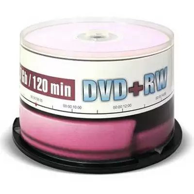 Диск DVD+RW Mirex (UL130022A4B) 4.7 Gb, 4x, Cake Box (50), (50/300)