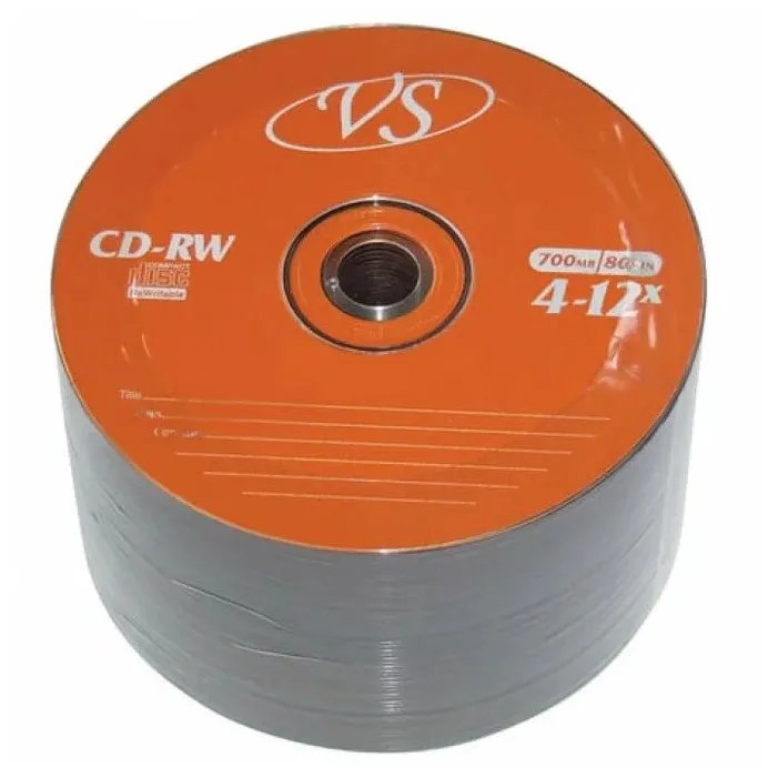 Диск CD-RW VS (VSCDRWB5003) 700 Mb, 12x, Bulk (50), (50/600)
